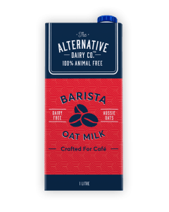 The Alternative Dairy Co.'s Barista Oat Milk. 